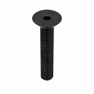 KERR LAKESIDE Socket Flat Head Screw: 5/16"-18 Thread Size, 1 1/2 in Lg, Flat, Black Oxide - Flat Head Socket Cap Screws