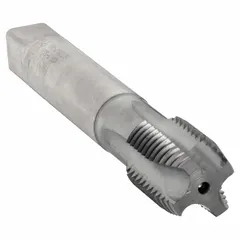 CLEVELAND spiral-point tap for threading steel and stainless steel. Features 1"-8 UNC thread, 2B class fit, plug chamfer, and 4 flutes. Constructed from Hardlube coated cobalt for reduced friction and extended tool life. Suitable for through or blind hole threading in production environments.