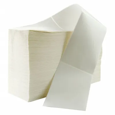 OEM Printer Label: 4 in Label Wd - Fanfold Thermal Transfer Labels