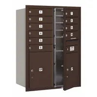 Mailbox: 4C, 12 Doors, Horizontal, 41 3/8 in H x 31 1/8 in W x 16 1/2 in D, Recessed Mounting (MPN 3711D-10ZFU)