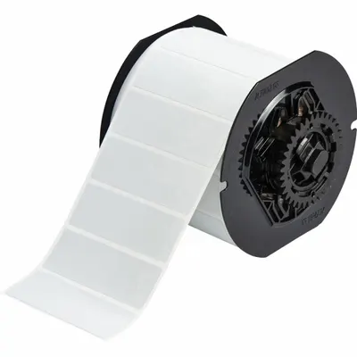 BRADY Pre-Cut Label Stock Roll: 1 in x 3 in, 1 in, Metalized Polyester - Brady Precut Label Rolls