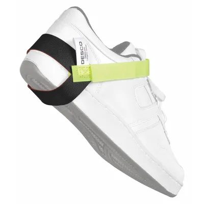 DESCO Heel Grounding Strap: Foot Grounder, Green, Stretch Fastening, Foot, Non-Marring - Heel Grounding Straps