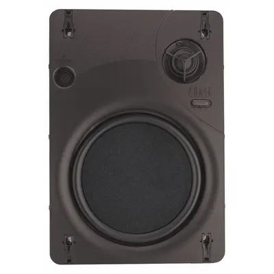 PHASETECH Speaker: Passive, 2-Way, 8 ohm Impedance, 8 3/4 in Overall Wd - Wall-Mount Speakers