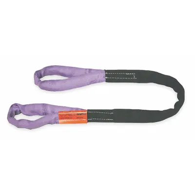 LIFT-ALL Roundsling: Type 3, Polyester, Polyester Sleeve w/ Nylon Cover - Abrasion-Resistant Eye Round Slings