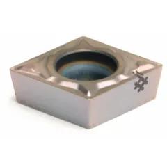 Diamond indexable turning insert for precision turning operations. Suitable for fine finishing and light machining on various materials. Available in CCMT32.52ELUW and CCMT09T308NLUW geometries.