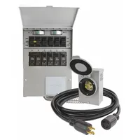 RELIANCE Manual Transfer Switch: Single Phase, 125/250V AC, 30 A Current Rating, 0 Spaces, Prewired (MPN 306CRK)