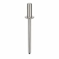 Blind Rivet,1.741" L,0.154" dia,PK500: Inch, 1 47/64 in Overall Lg, 7/16 in Body Lg, Dome, 500 PK (MPN AD54AH201)