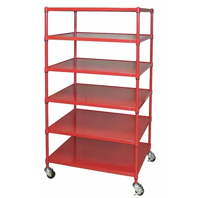 OEM APPROVED VENDOR Medium-Duty Solid Mobile Open Metal Shelving