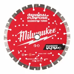 This 9-inch diamond blade is designed for masonry saws, supporting both wet and dry cutting. Suitable for cutting block, brick, pavers, rebar, and stone in construction and demolition applications.