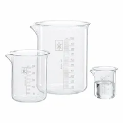 APPROVED VENDOR Low Form Plastic Beaker, 250 mL, Clear Polymethylpentene, Molded Graduations, Non-Sterile (601545)