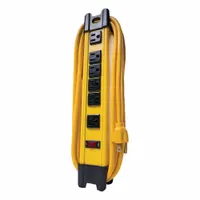 YELLOW JACKET Power Strip: 6 Outlets, 10 ft Cord Lg, 15 A Current, Not UL Rated for Healthcare (MPN 4658)