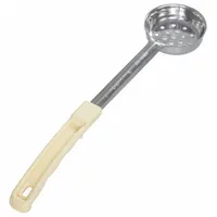 CRESTWARE Portion Controller: 3 oz Capacity, Stainless Steel, Perforated, Ivory, Plastic, SPO3P