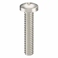 Machine Screw: #2-56 Thread Size, 7/16 in Lg, 18-8, Stainless Steel, Plain, Pan, Phillips, 50 PK (MPN ZSCRW-323)