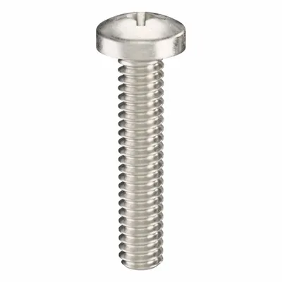USA INDUSTRIALS Machine Screw: #2-56 Thread Size, 7/16 in Lg, 18-8, Stainless Steel, Plain - Pan Head Machine Screws