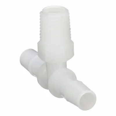 ELDON JAMES Barbed Tee: Barbed/Threaded, 3/8 in ID x 3/8 in ID x 1/4 in Pipe Fitting Size - Polyethylene Barbed Tube Fittings