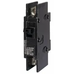 Single-pole miniature circuit breaker rated 55 A at 120V AC. Bolt-on connection for use in compatible panelboards. Provides overcurrent protection for branch circuits in commercial and industrial applications.
