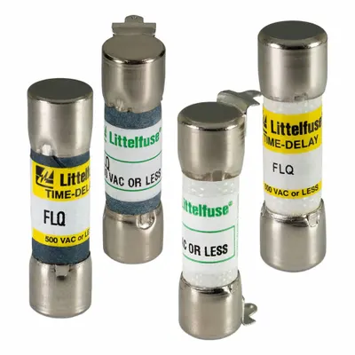 LITTELFUSE Fuse: FLQ Series, Midget, Time-Delay, 2.25 A, 500 V AC, 300 V DC - Time-Delay Cylindrical Fuses
