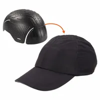 Bump Cap: Black, Buckle, Head Protection Venting, Polyethylene, Solid (MPN 8947)