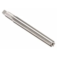 Straight-flute taper pin reamer for #10 taper pins. Designed to enlarge and finish tapered holes to precise dimensions. Suitable for use in metalworking, power transmission, and equipment maintenance applications.