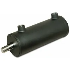 Welded hydraulic cylinder with 2.5 in bore, 6 in stroke, 1 in rod diameter, and 5 15/16 in retracted length. No mount design. Converts fluid power into linear force for lifting, pushing, pulling, and clamping in industrial machinery and mobile equipment.
