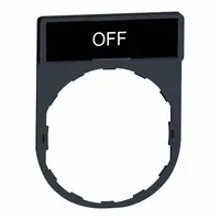 Legend Plate: 22 mm Panel Mounting Size, Rectangular, 1 5/8 in Overall Ht x 1 3/16 in Overall Wd (MPN ZBY2312)