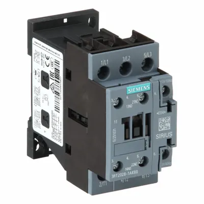 Siemens Magnetic Contactor: Non-Reversing, 3 Poles, 3NO Contacts, 38 A - Non-Reversing IEC Contactors