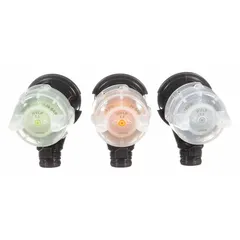 This 10-pack of atomizing heads is designed for use in air sprayer systems, providing replacement needles, nozzles, and caps. It is suitable for industrial painting and coating applications requiring precise fluid atomization.