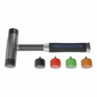 Replaceable Tip Hammer: Urethane, 1 1/2 lb Head Wt, 1 1/2 in Tip Dia, 11 1/2 in Overall Lg, Zinc (MPN AM2ZRTAGG)
