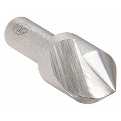 This KEO countersink features a 60° included angle and a single-flute design for fast, chatter-free cutting. With a 1 in body diameter and made from high-speed steel, it is used for creating conical recesses for flathead screws or deburring holes in metal, plastic, or wood in machining and fabrication applications.