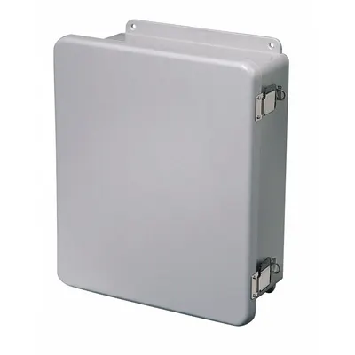 WIEGMANN Enclosure: Fiberglass, 10 in x 8 in x 6 in, NEMA 1/12/3R/4X, Solid Cover - Nonmetallic Enclosures