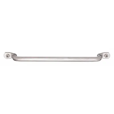MONROE PMP Pull Handle: Unthreaded Holes, Stainless Steel, Silver, 5/16 in Screw Size - Standard Pull Handles
