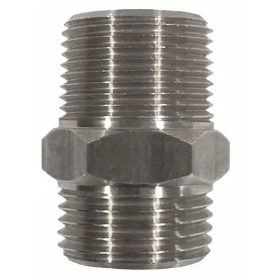 SANI-LAV Hose Adapter: Stainless Steel, Stainless, 4 1/4 in Overall Lg - Faucet Sprayer Hose Adapters
