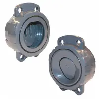 HAYWARD Wafer Check Valve: Swing, Inline Valve Body, 4 in Pipe Size, Wafer, PVC, For Water Media (MPN WCV1400VH)