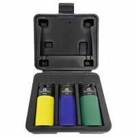 COUNTERACT Automotive Socket Set: 1/2 in Drive Size, 3 Pieces, (3) 12-Point/(3) 6-Point, Chrome (MPN CBBS12-S3T)