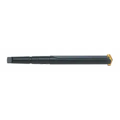 This spade drill holder is made of high-speed steel with a black oxide finish. It features a taper shank, right-hand cutting orientation, and a seat size of 7. Used for mounting spade drill bits in industrial drilling operations.
