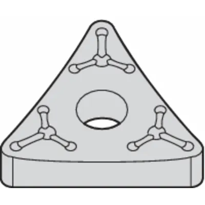 WIDIA Triangle Turning Insert: TNMM43365 - Triangle (T) Indexable Turning Inserts