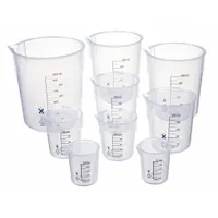 APPROVED VENDOR Beaker Set: Low Form, Polypropylene, Non-Sterile