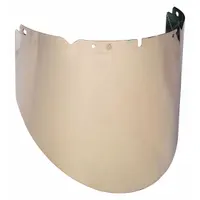 MSA Face Shield Visor: 17 3/4 in Overall Wd, 9 1/2 in Overall Ht, 0.07 in Overall Thick, Clear (MPN 10115848)