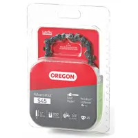 OREGON Chainsaw Chain: 12 in Compatible Bar Lg, 3/8 in, 0.05 in Gauge, 45 Links, 5/32 in File Size (MPN S45)