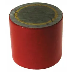 This cylindrical alnico magnet has an outside diameter of 11/16 in and a maximum pull force of 6 lbf. It is suited for holding, lifting, and positioning ferrous parts in industrial fixtures, jigs, and magnetic assemblies for light-duty applications.