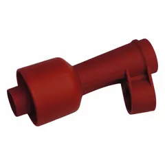 This replacement assembly is used in industrial exhaust systems to connect and swivel vacuum hoses, enabling flexible positioning while maintaining a sealed airflow path for dust and fume extraction. It features a 1 in/28 mm connection size.