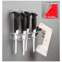 Pipette and Pipette Aid Rack: 8 1/4 in Overall Wd, 15 7/8 in Overall Ht, 3 5/8 in Overall Lg, PETG (MPN HOODPIPS-T)