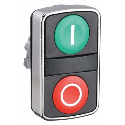 SCHNEIDER ELECTRIC Multihead Operator: Non-Illuminated, 2 Button, Flush Profile - Multihead Push-Button Operators