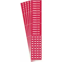 Pipe Marker: Sprinkler Fire, Red, White, Fits 3/4 in and Smaller Pipe O.D., 3 Pipe Markers, 5 PK (MPN 7268-3C-PK)