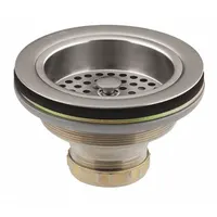 KOHLER Strainer: Brass, Brass, 2 7/8 in Overall Ht, 4 1/2 in Overall Dia, Threaded, 7/8 in Drain Ht (MPN K-8799-VS)