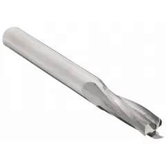 This spiral upcut router bit features three flutes, a 3/8" cut diameter, and a 1-1/8" length of cut. Designed for finishing cuts in wood and plastics, it provides clean chip evacuation and smooth edges in CNC routing and production woodworking.
