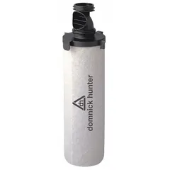 Replacement filter element with activated carbon media rated at 0.003 micron. Designed for compressed air or gas systems to remove contaminants, odors, and fine particulates. Suitable for applications requiring high-purity air.