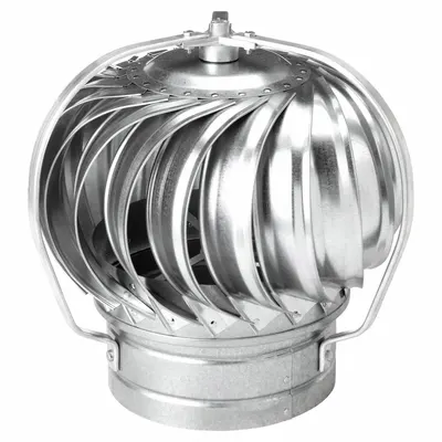 EMPIRE Wind-Driven Turbine Exhaust Ventilator: 22 3/4 in Head Dia, 14 in Throat Dia - Wind-Driven Turbine Fans