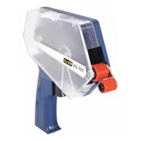 Handheld dispenser for applying adhesive transfer tape. Designed for tape widths of 1/2 in minimum. Includes adapter for precise application. Suitable for industrial assembly, packaging, and maintenance tasks
