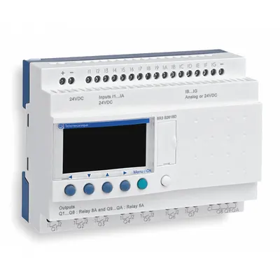 SCHNEIDER Modular Smart Relay: 16 (Discrete), (10) Relay - Schneider Zelio Series Smart Relays